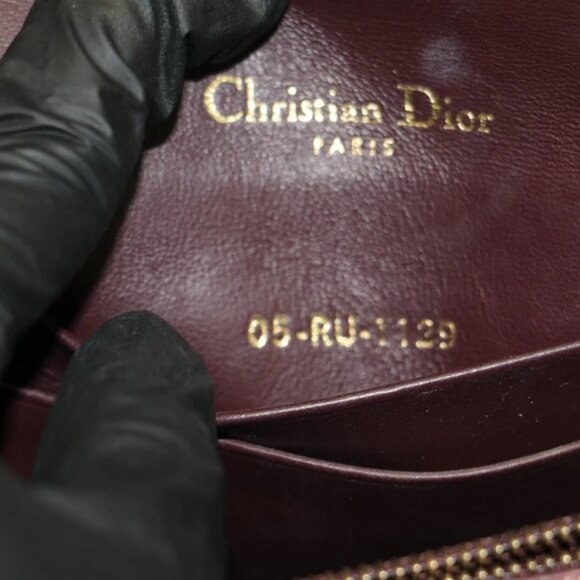 CHRISTIAN DIOR Oblique Saddle Belt Bag Burgundy 05-RU-1129 - Picture 6 of 15